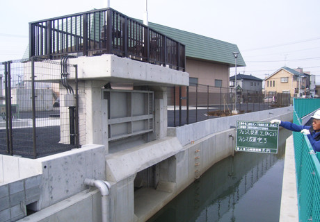 東町ポンプ場建設工事(水路工事)