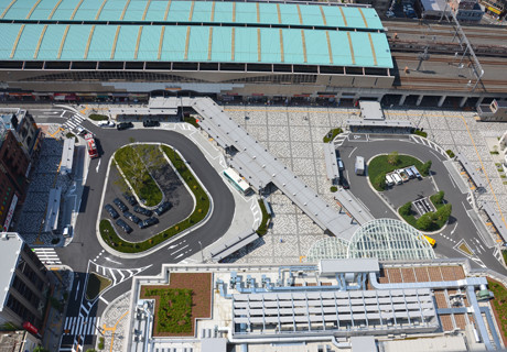 越谷駅東口再開発事業駅前交通広場整備工事