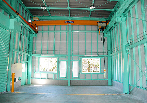 中川流域処理場汚泥系機材庫築造建築工事